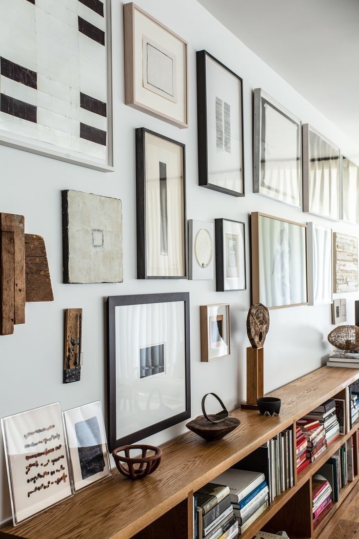 Collected art wall